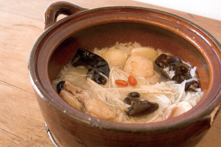 参鶏湯（サンゲタン）風スープ雑炊
